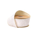 2 1/2" Wired Heritage Velvet Ribbon | Ivory | 10 Yard Roll