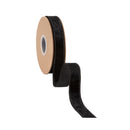 1" Wired Heritage Velvet Ribbon | Black | 10 Yard Roll