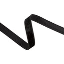1" Wired Heritage Velvet Ribbon | Black | 10 Yard Roll