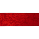 4" Wired Heritage Velvet Ribbon | Red | 10 Yard Roll