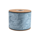 4" Wired Heritage Velvet Ribbon | French Blue | 10 Yard Roll
