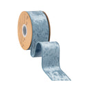 2 1/2" Wired Heritage Velvet Ribbon | French Blue | 10 Yard Roll