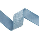 2 1/2" Wired Heritage Velvet Ribbon | French Blue | 10 Yard Roll