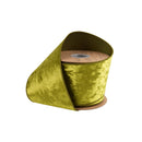 4" Wired Heritage Velvet Ribbon | Willow | 10 Yard Roll