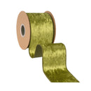 4" Wired Heritage Velvet Ribbon | Willow | 10 Yard Roll