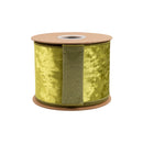 4" Wired Heritage Velvet Ribbon | Willow | 10 Yard Roll