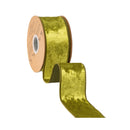 2 1/2" Wired Heritage Velvet Ribbon | Willow | 10 Yard Roll