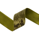 4" Wired Heritage Velvet Ribbon | Moss | 10 Yard Roll
