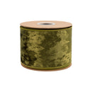 4" Wired Heritage Velvet Ribbon | Moss | 10 Yard Roll