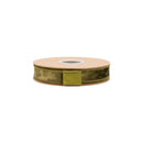 1" Wired Heritage Velvet Ribbon | Moss | 10 Yard Roll