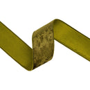 2 1/2" Wired Heritage Velvet Ribbon | Moss | 10 Yard Roll