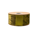 2 1/2" Wired Heritage Velvet Ribbon | Moss | 10 Yard Roll