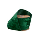 4" Wired Heritage Velvet Ribbon | Hunter | 10 Yard Roll
