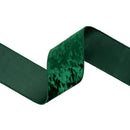 4" Wired Heritage Velvet Ribbon | Hunter | 10 Yard Roll