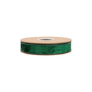 1" Wired Heritage Velvet Ribbon | Hunter | 10 Yard Roll