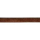 1" Wired Heritage Velvet Ribbon | Brown | 10 Yard Roll