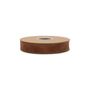 1" Wired Heritage Velvet Ribbon | Brown | 10 Yard Roll