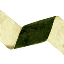 6" Wired Deluxe Reversible Velvet Ribbon | Forest Green | 10 Yard Ribbon