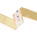 2 1/2" Wired Velvet Ribbon | Pink Nutcracker | 10 Yard Spool