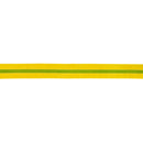 1 1/2" Wired Velvet Ribbon w/ Trim | Yellow w/ Green Trim | 10 Yard Roll