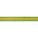 1 1/2" Wired Velvet Ribbon w/ Trim | Green w/ Yellow Trim | 10 Yard Roll