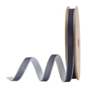 3/8" Velvet Ribbon | Smoke | 10 Yard Roll