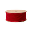 1 1/2" Wired Velvet Ribbon | Magenta | 10 Yard Roll