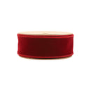 1 1/2" Wired Velvet Ribbon | Bordeaux | 10 Yard Roll