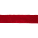 2 1/2" Wired Velvet | Red Fuzzy Velvet with Gold Backing | 10 Yard Spool