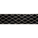 4" Wired Velvet Ribbon | Black with Glittered Diamond | 10 Yard Roll