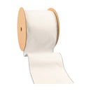 4" Reversible Classic Velvet Wired Ribbon | White/Silver | 10 Yard Roll
