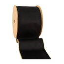 4" Reversible Classic Velvet Wired Ribbon | Black/Gold | 10 Yard Roll