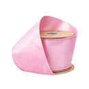 4" Reversible Classic Velvet Wired Ribbon | Pink/Pink | 10 Yard Roll