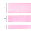 4" Reversible Classic Velvet Wired Ribbon | Pink/Pink | 10 Yard Roll