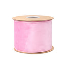 4" Reversible Classic Velvet Wired Ribbon | Pink/Pink | 10 Yard Roll