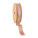 1" Reversible Classic Velvet Wired Ribbon | Pink/Gold | 10 Yard Roll