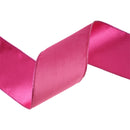 4" Reversible Classic Velvet Wired Ribbon | Hot Pink/Shimmer Pink | 10 Yard Roll