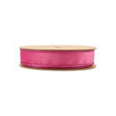 1" Reversible Classic Velvet Wired Ribbon | Hot Pink/Shimmer Pink | 10 Yard Roll