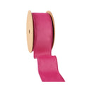 2 1/2" Reversible Classic Velvet Wired Ribbon | Hot Pink/Shimmer Pink | 10 Yard Roll