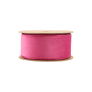 2 1/2" Reversible Classic Velvet Wired Ribbon | Hot Pink/Shimmer Pink | 10 Yard Roll
