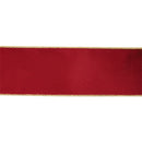 2 1/2" Reversible Classic Velvet Wired Ribbon | Burgundy/Gold | 10 Yard Roll