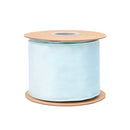 4" Reversible Classic Velvet Wired Ribbon | Baby Blue/Baby Blue | 10 Yard Roll