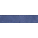 2 1/2" Reversible Classic Velvet Wired Ribbon | French Blue/Gold | 10 Yard Roll