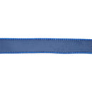 1" Reversible Classic Velvet Wired Ribbon | Electric Blue/Shimmer Blue | 10 Yard Roll