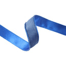1" Reversible Classic Velvet Wired Ribbon | Electric Blue/Shimmer Blue | 10 Yard Roll