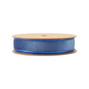1" Reversible Classic Velvet Wired Ribbon | Electric Blue/Shimmer Blue | 10 Yard Roll