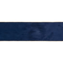 4" Reversible Classic Velvet Wired Ribbon | Navy/Gold | 10 Yard Roll