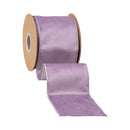 4" Reversible Classic Velvet Wired Ribbon | Lavender/Lavender | 10 Yard Roll