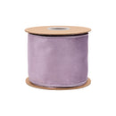 4" Reversible Classic Velvet Wired Ribbon | Lavender/Lavender | 10 Yard Roll
