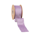 2 1/2" Reversible Classic Velvet Wired Ribbon | Lavender/Lavender | 10 Yard Roll